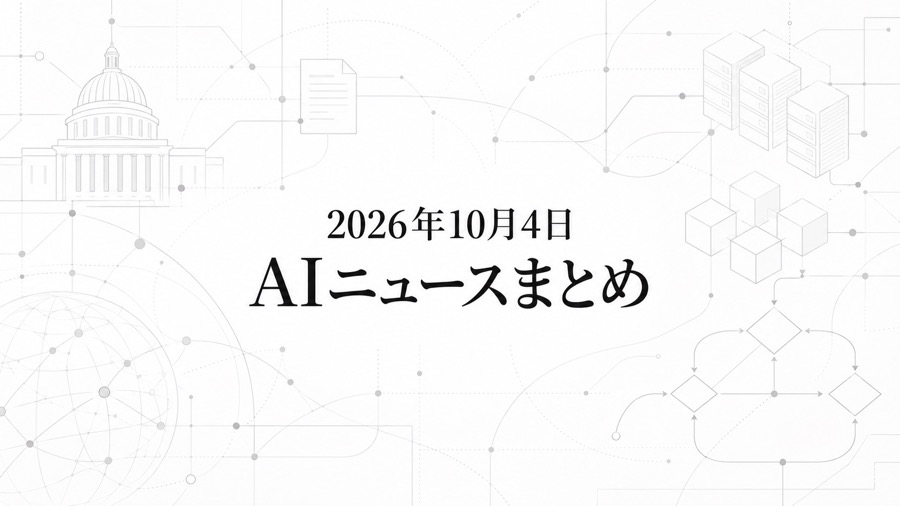 2026年10月4日のAIニュースまとめ