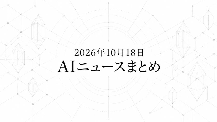 2026年10月18日のAIニュースまとめ