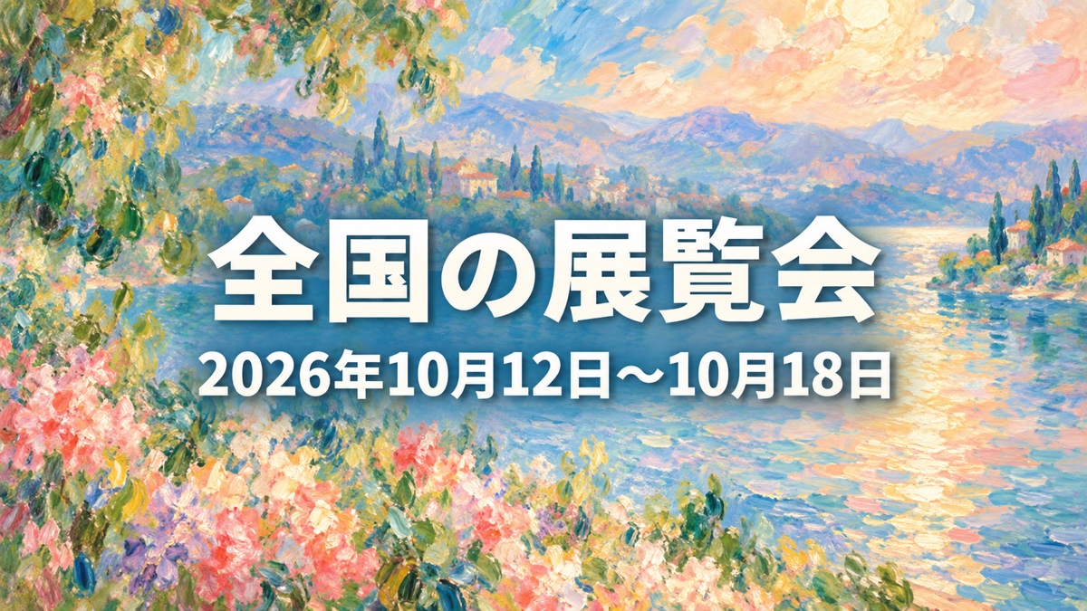今週行きたい全国の展覧会 2026年10月12日〜2026年10月18日