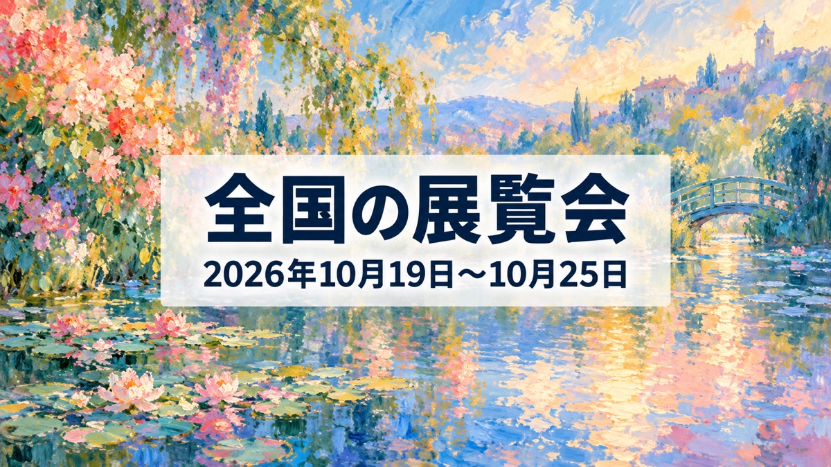 今週行きたい全国の展覧会 2026年10月19日〜2026年10月25日